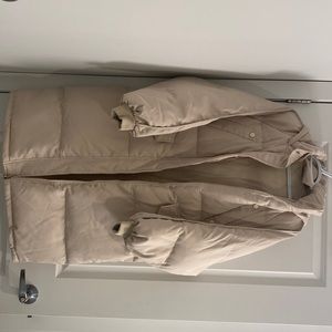 Long Hooded Puffer Parka Women Size XS (oversized style)